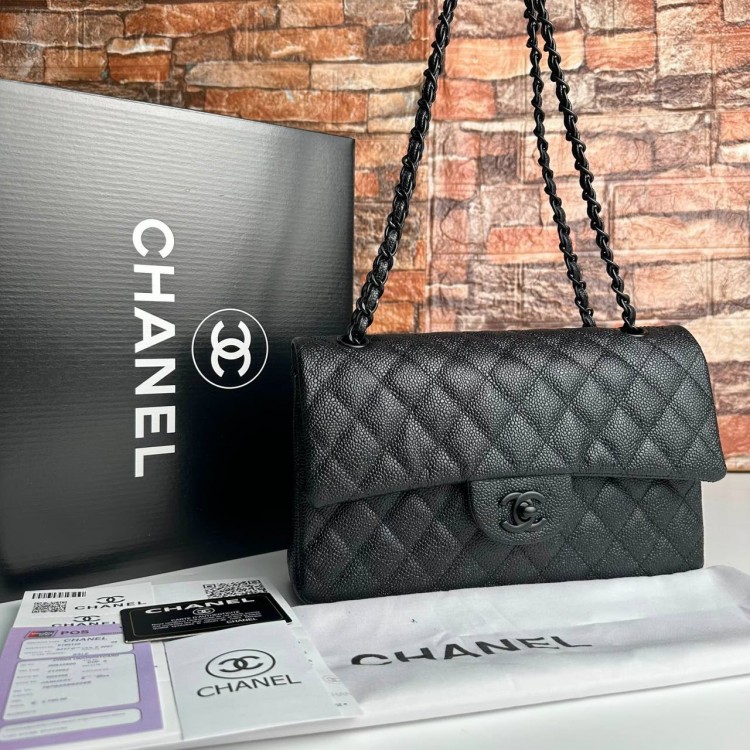 CHNL CAVİAR (HAVYAR) FLAP BAG 2,55 ORTA BOY %100 HAKİKİ DERİ